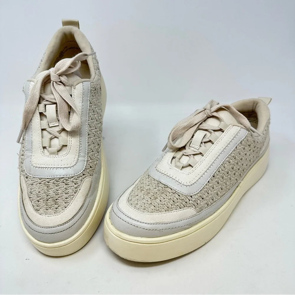 Frye‎ & Co. Taylor Crochet Sneaker Ivory Size 7.5